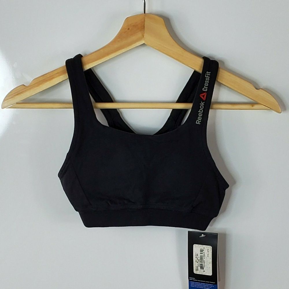 REEBOK CrossFit Sports Bra Crop Top BlackCrossover